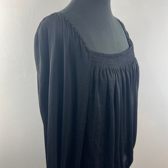 Intimately Free People Black Another Round Bodysuit Top Square Neck Size Large L - Picture 8 of 13